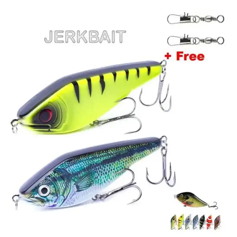 JERKBAIT 10CM / 12CM / 15CM Lipless Crankbait Sinking VIB Fishing Lure Hard Artificial Jerk Bait Pike Fishing Wobblers Tackle