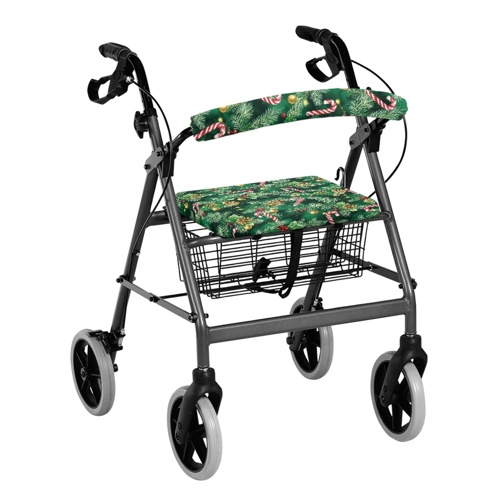 Coloranimal Candy 2PCS Rollator Seat Back Cover Rollator Walker Seat Cover for Seniors Adult Indoor