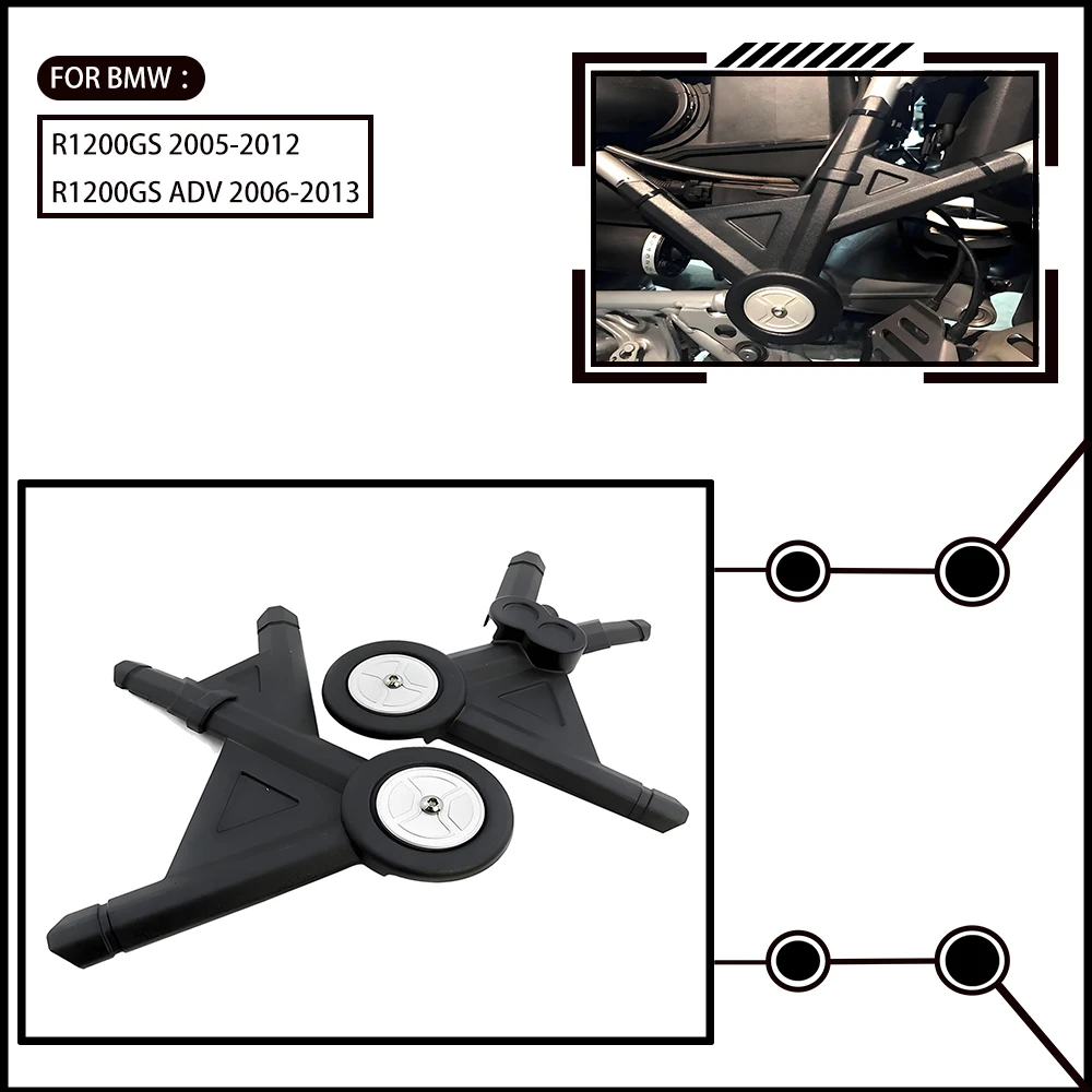 For BMW R 1200 GS 2005-2013 R1200GS ADV 2006-2013 Motorcycle Side Rack Panel Case Decoration - Accessory Protective Cover