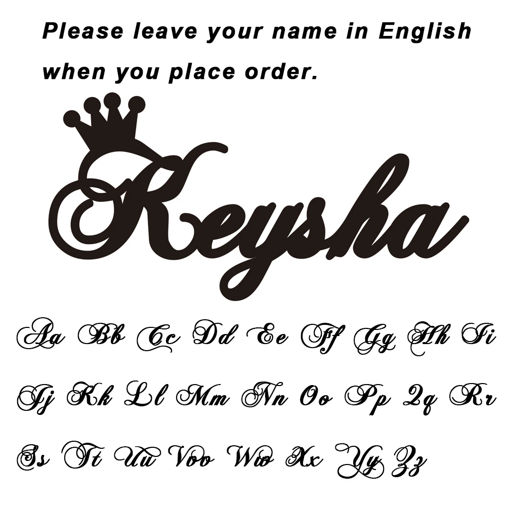 Customized Name Crown Necklace, Personalized Gift for Her