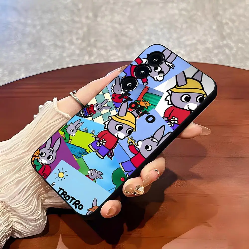Cartoon T-Trotro Phone Case For Samsung S26 S25 Plus S20 S20 Plus S22 Ultra S23 FE S21 Plus S21 Ultra Soft Cover