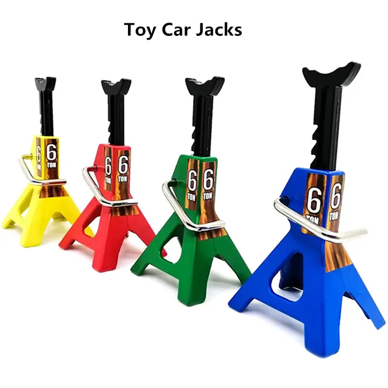 DIY 6 Ton Floor Simulation Jacks Stands Lift Rack For Remote Control Toy Car Truck Tire Change Accessories(Only Fit For Toy Car)