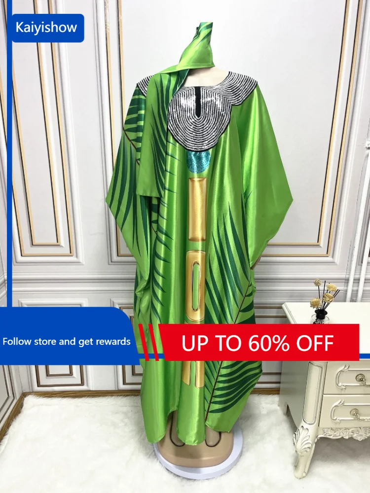 Elegant African Dresses For Women 2024 Dashiki Summer Autumn Maxi Dress Ladies Traditional African Clothing Fairy Dreaes