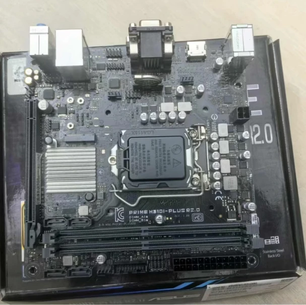 

For boxed, ASUS H310I-PLUS R2.0 mini board 17X17 supports 8th-9th generation CPU