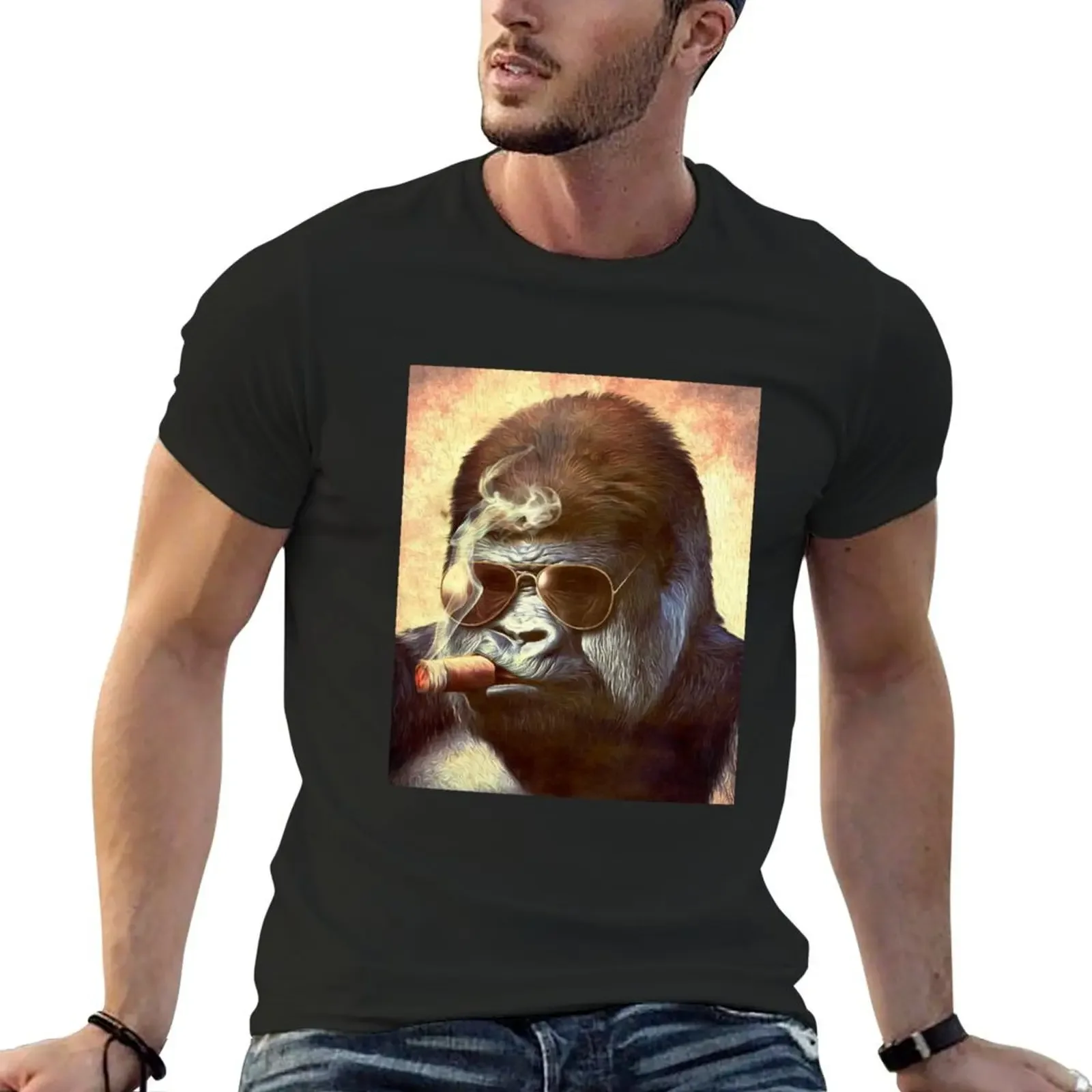 Gorilla in the Mist T-Shirt aesthetic clothes sublime plus size men clothing