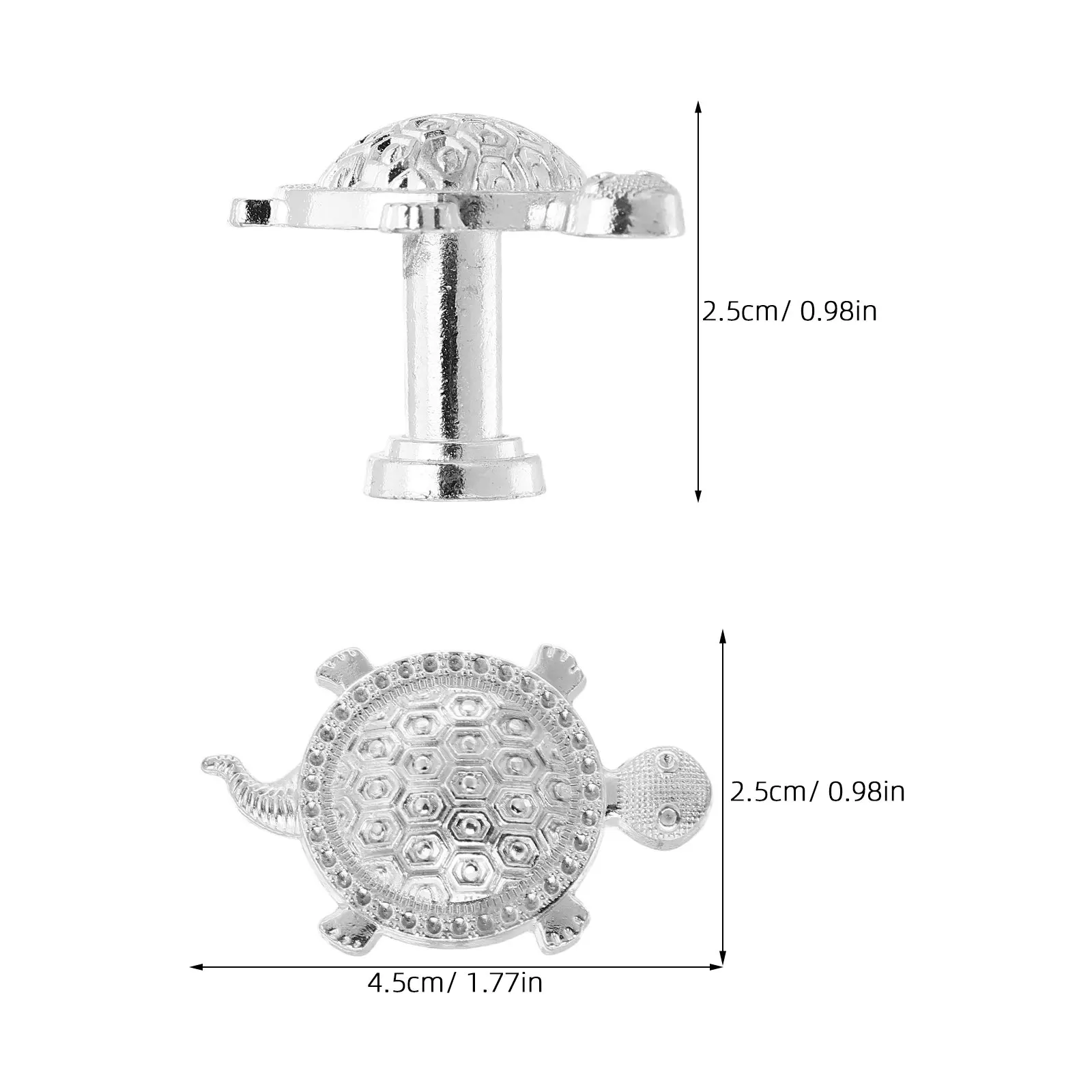 6Pcs Sea Turtle Cabinet Handles Zinc Alloy Ocean Theme Drawer Pulls for Bathroom Kitchen Dresser Coastal Animal Shape Nautical