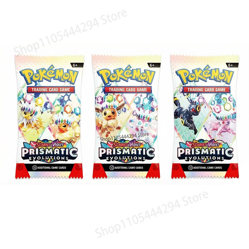 **360Pcs Pokemon Card Prismatic Evolutions SCARLET VIOLE English Version Pokemon Booster Battle Transaction Card