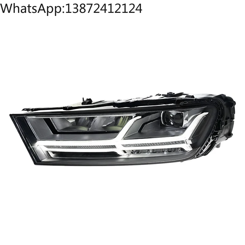 LED مجموعة مصابيح أمامية الراقية الطائرات LED أضواء النهار الجري بدوره إشارة عدسة لأودي Q7