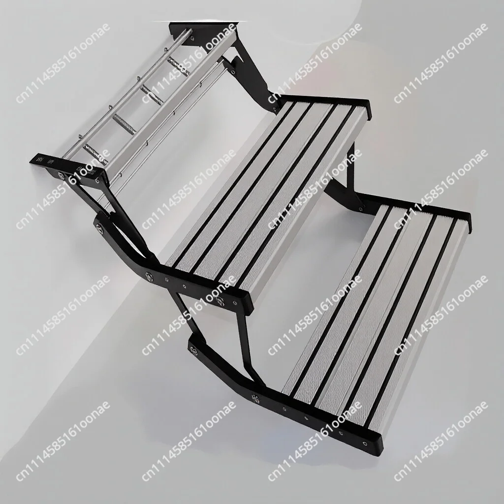 550X230mm silver RV entrance steps Aluminum carbon steel stairs for RV accessories