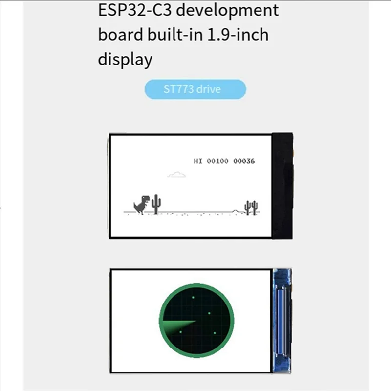 1 PCS ESP32-C3 Development Board With 1.9Inch LCD Display ST7739 Driver PCB Bluetooth Module