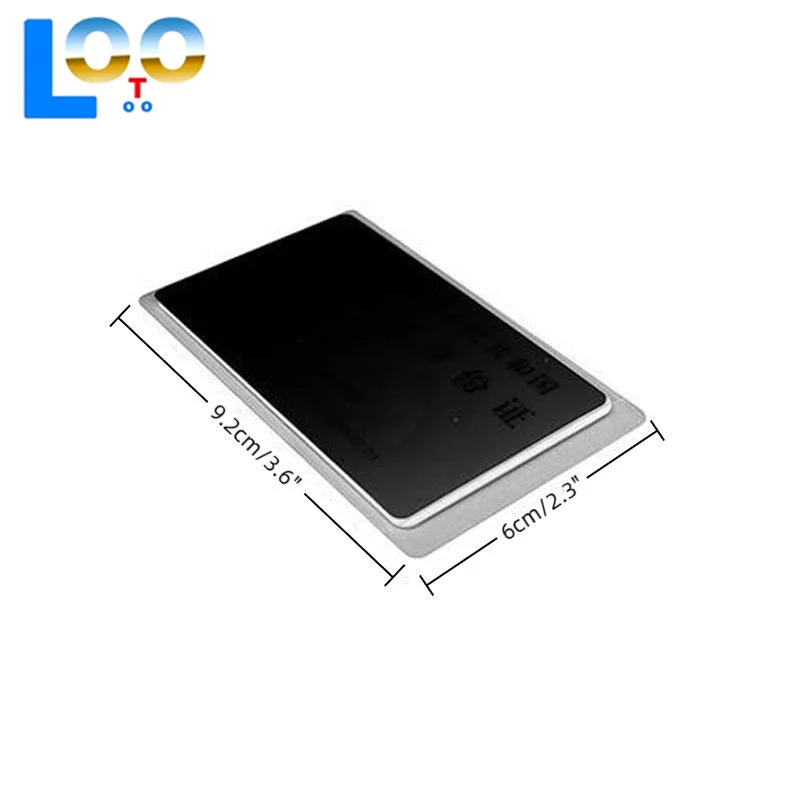 엿보기 방지 카드 홀더 양면 ID 카드 보호 커버 은행 카드 누출 방지 보호 개인 정보 보호 문서 홀더 Anti-demag