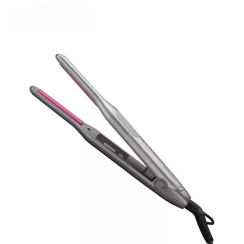 

3/10 Inch Adjustable Temp Titanium Pencil Flat Iron Small Flat Iron Hair Straightener for Men Pixie Short Hair Beard/Bangs/Edges