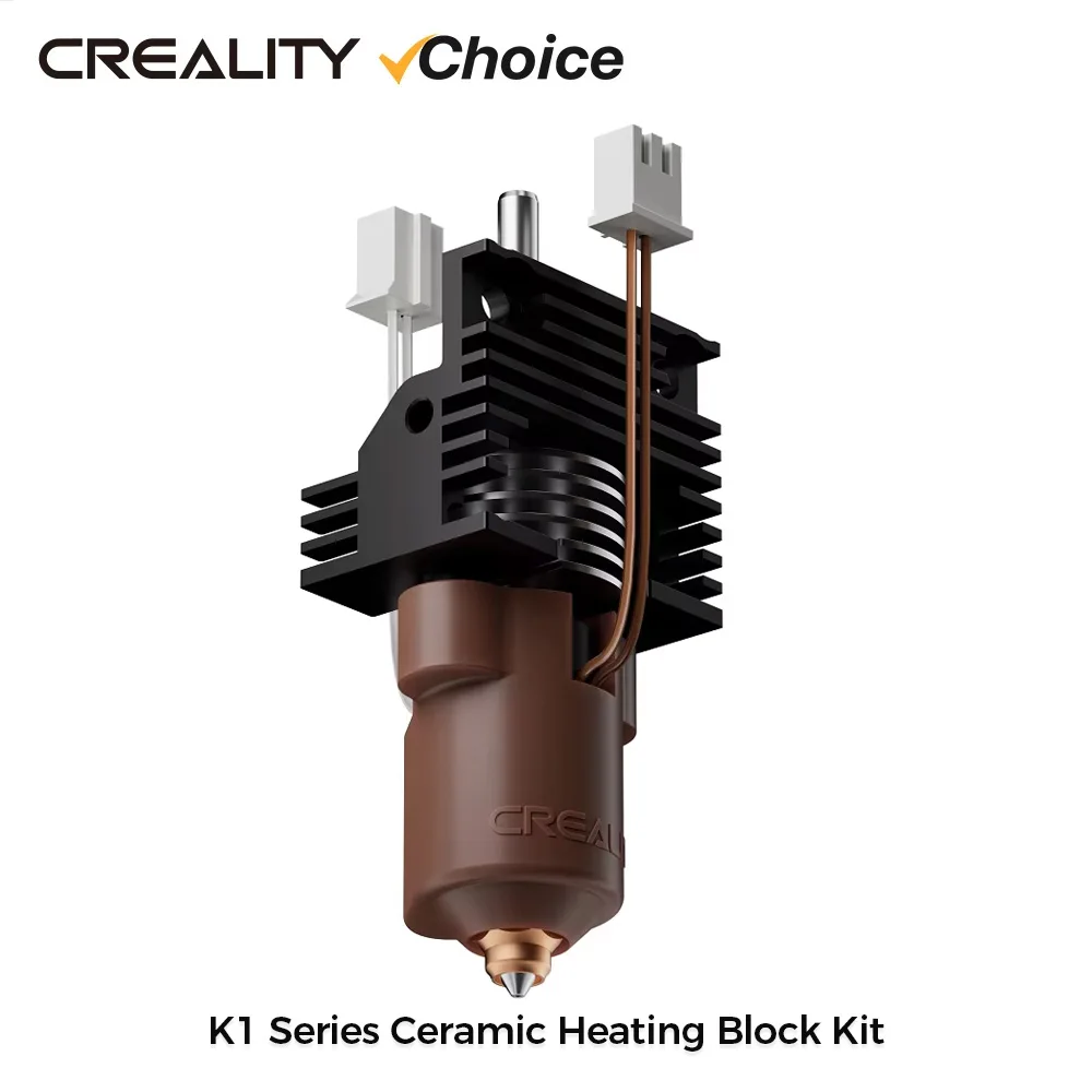 

Creality Original K1 Series Ceramic Heating Block Kit Updated Quick-swap Nozzle Kit High Flow Print for K1 K1-Max K1C 3D Printer