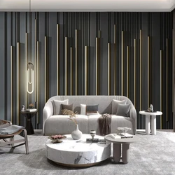 Custom Photo Wallpaper Modern Simple Line Black Mural Living Room TV Sofa Bedoom Luxury Home Decor Wall Paper Papel De Parede 3D