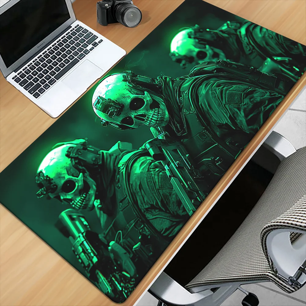 NoBrand Iron Art XXL Mousepad Skull HD Printed Multi Functional Gaming Keyboard Mat Office PC Desk Pad