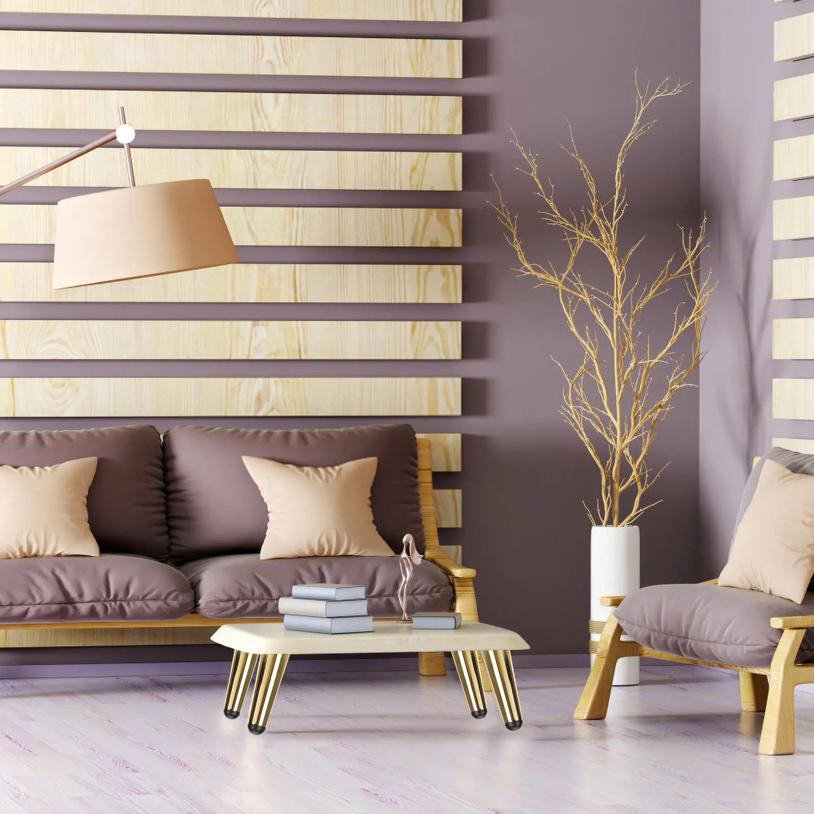 

4 Pcs Metal Furniture Legs Gold Short Table Chair Bed Sofa Cabinet Replacement Durable Feet for Furniture dresser table couch