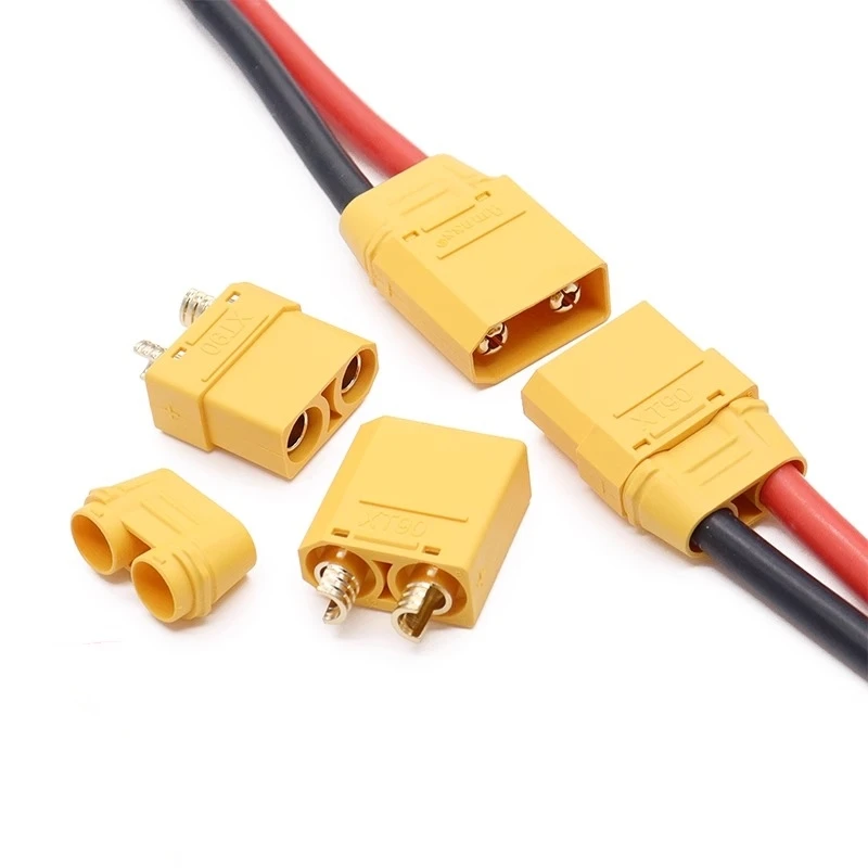 1PCS XT90 model airplane plug connector lithium battery charging XT90H high current banana plug XT90S cable 10AWG