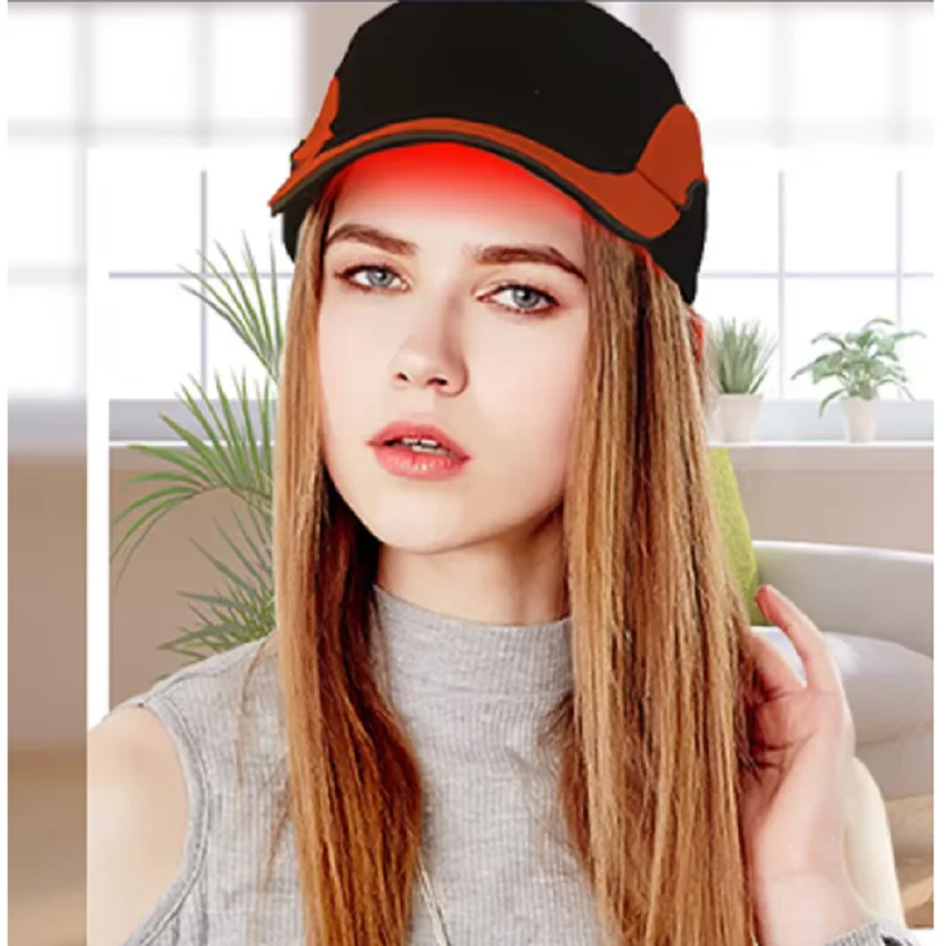 

Красная лазерная шапка для терапии светом 2760 нм, для роста волос, быстрое восстановление волос, шапка-головной убор для роста волос, продукты для роста волос, шапка с красным светом для быстрого роста волос