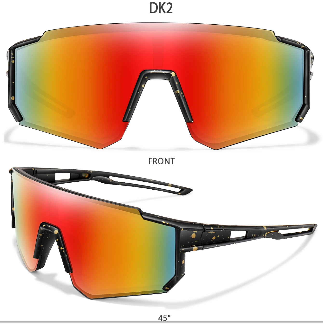 3-8 Jahre alte Kinder Outdoor-Sonnenbrille Kinder Jungen Mädchen Fahrradbrille UV400 Jugend Sport Baseball Camping MTB Fahrradbrille – Detail 5