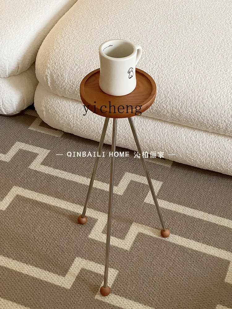 Creative Mini Coffee Table Living Room Sofa Triangle Cup Holder Display Stand Furnituren2
