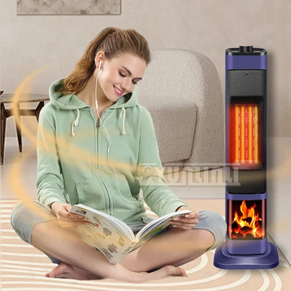 2000W Pionowy grzejnik dmuchawy ciepłego powietrza Ogrzewanie elektryczne do użytku domowego Urządzenia energooszczędne