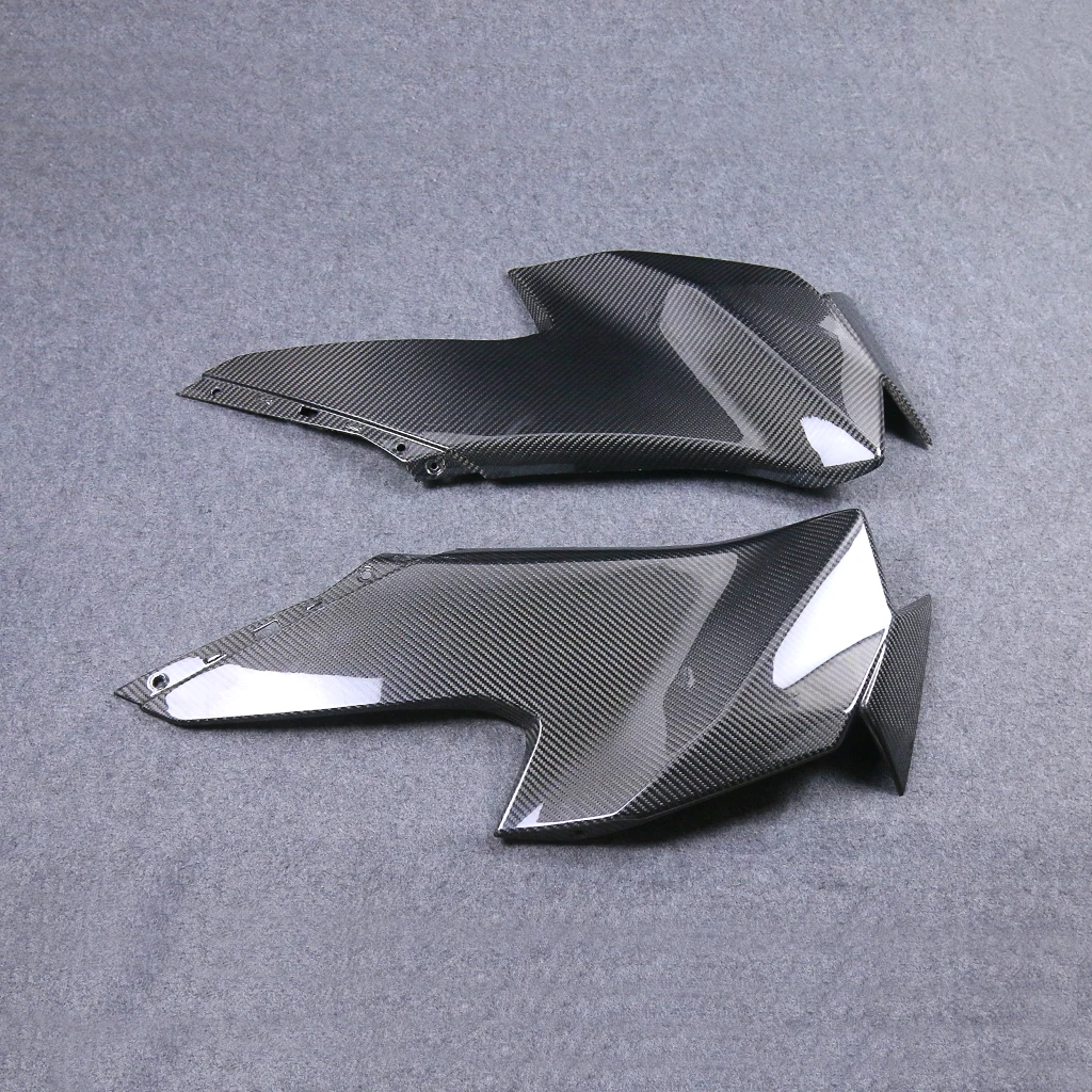 Motorcycle Accessories Carbon Fiber Spoiler Upper Side Panels Cover Fairings Parts Kits for ZX10R 2022 2023