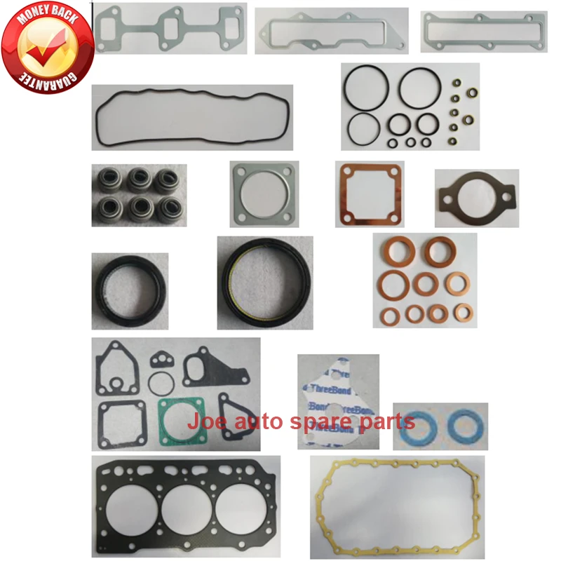 

Engine Full gasket set kit for Yanmar engine : 3D84 3D84-2 3TNE84 for Komatsu Excavator