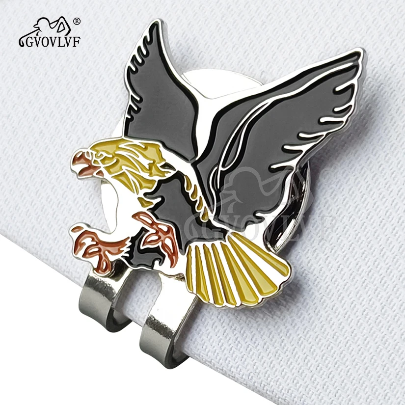 1pc Yellow Eagle Golf Hat Clip Cartoon Shape Magnetic Golf Ball Marker Golf Accessory Gift For Women Man and Golfers New