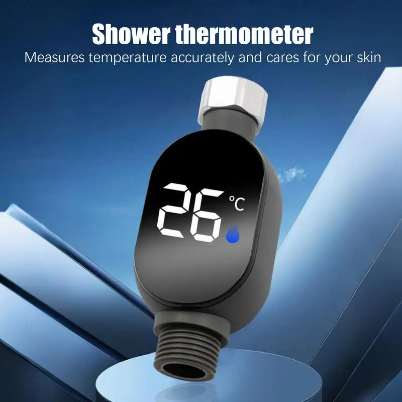 LED Shower Temperature Meter Led Digital Display Instant-Read Temperature Gauge For Bath Waterproof Smart Monitor For Baby Bath