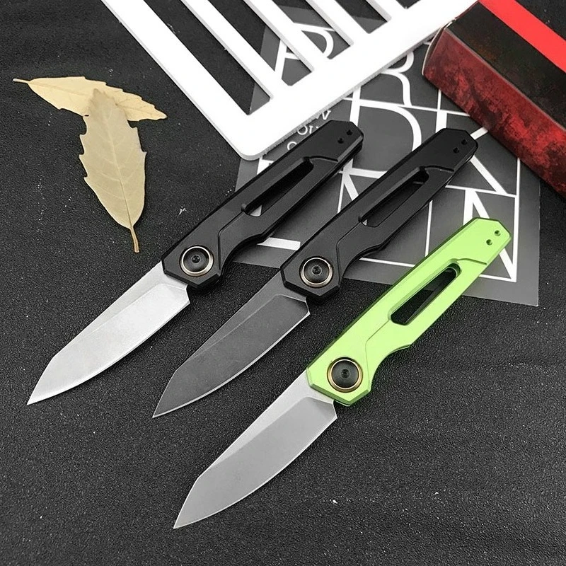 KS 7550 سكين جيب محمول 8Cr13Mov بليد T6 الطيران مقبض ألمونيوم صلابة عالية حادة التخييم في الهواء الطلق سكين للفرد