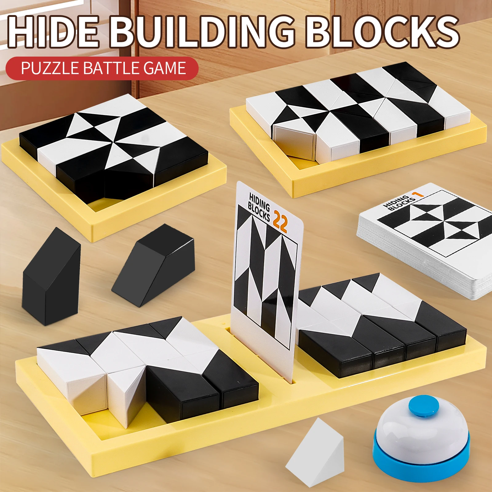 

Детская головоломка, скрытый блок, игрушки-головоломки, развивающие пространственные воображения, способность, интерактивная настольная игра для родителей и детей