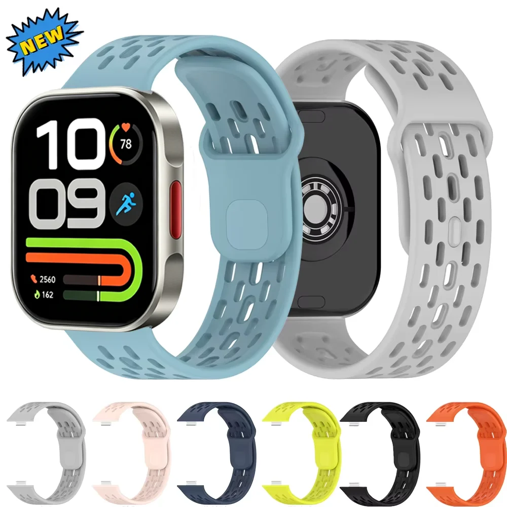 Silikonarmband für Redmi Watch 6 Active 6 Lite 6 5 4 Sportliches Komfortables Armband für Xiaomi Mi Band 10 Pro 9 Pro 8 Pro