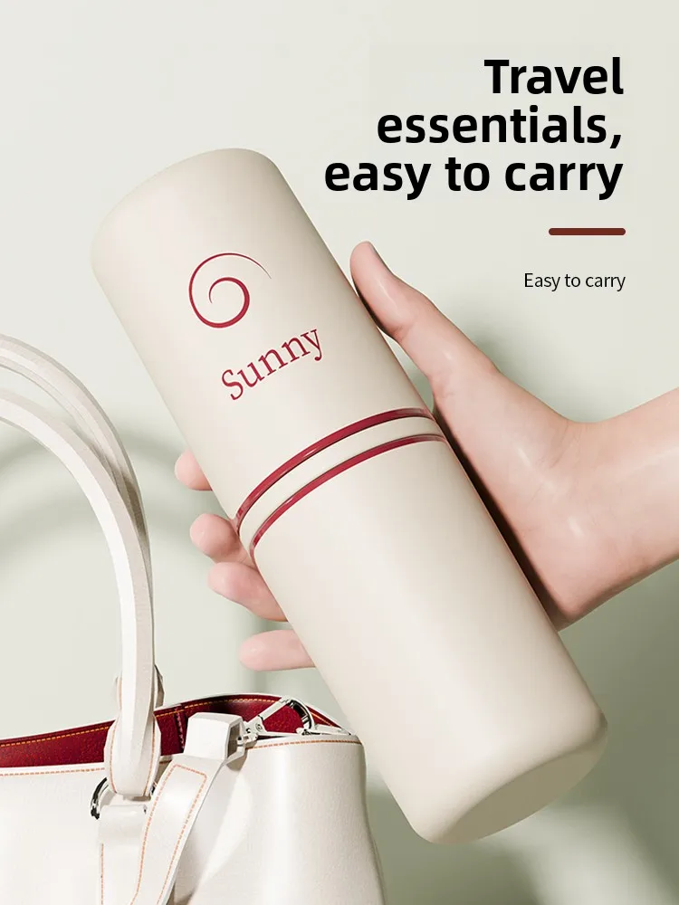 

Portable Travel Toothbru Cup Mouthwa Rinse Cup Wasoom Dental Cylinder Tootaste Toothbru Storage Set for Students An...