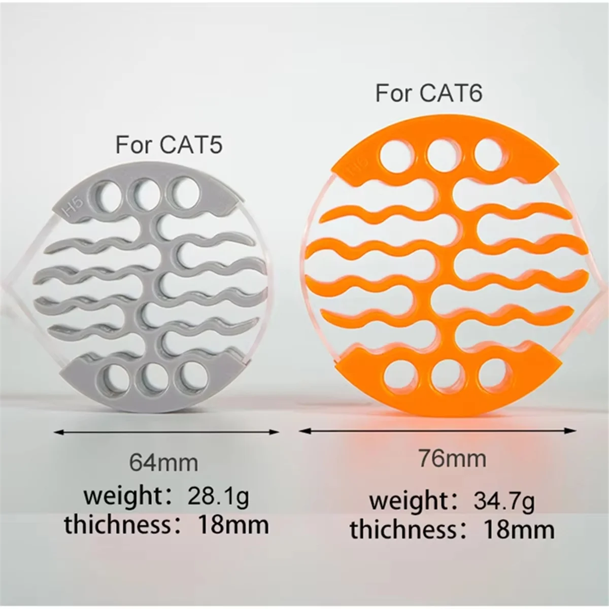 A002 2pcs Cable Organizing Tool Network Cable Bundle Kit with Hook and Loop Fastener, Wire Comb for Data Center, Server Rooms