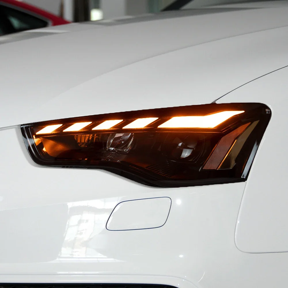 مصابيح السيارة الأمامية لأودي A5 A5L S5 RS5 2008-2016 LED مجموعة المصابيح الأمامية للسيارات ترقية عالية الجودة عدسة العارض الملحقات