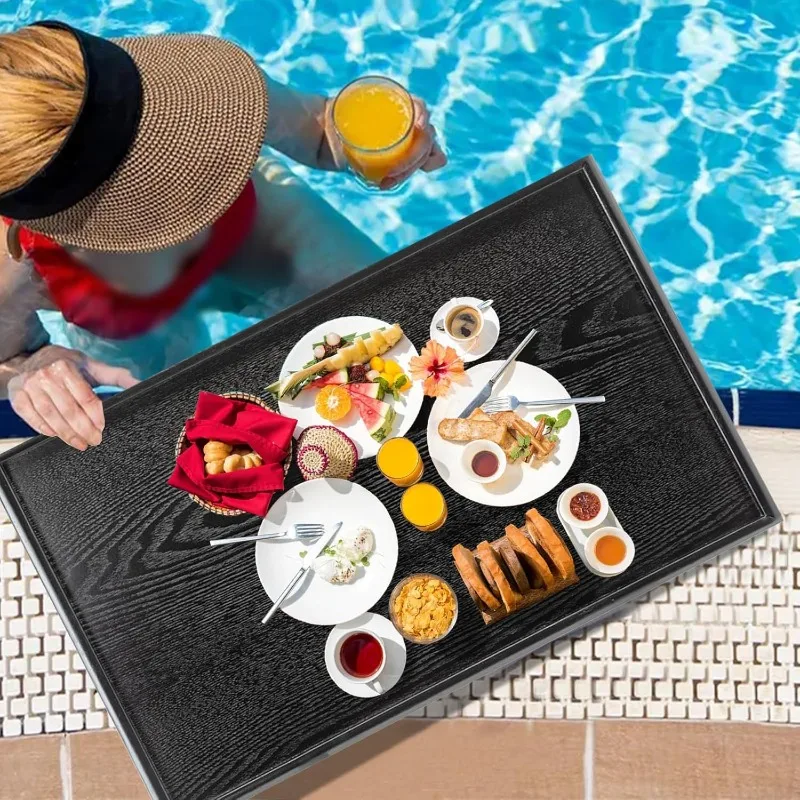 

32 X 20 Inches Extra Large Solid Wood Serving Tray For Tea Coffee Table Snack Food Meals Serving Plate Kitchen Party Bar