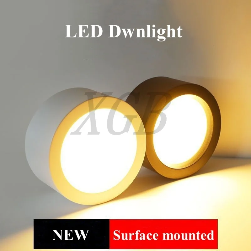 

Nordic modern surface mounted downlight LED ceiling light spotlight three light color conversion LED downlight indoor lighting