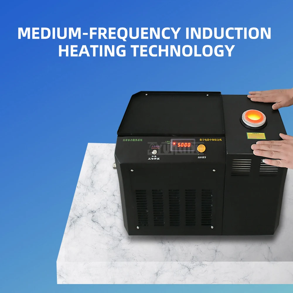 Melting Furnace, Medium- and High-Frequency Induction Heating Machine, Small Water-Cooled Integrated Gold Melting Furnace