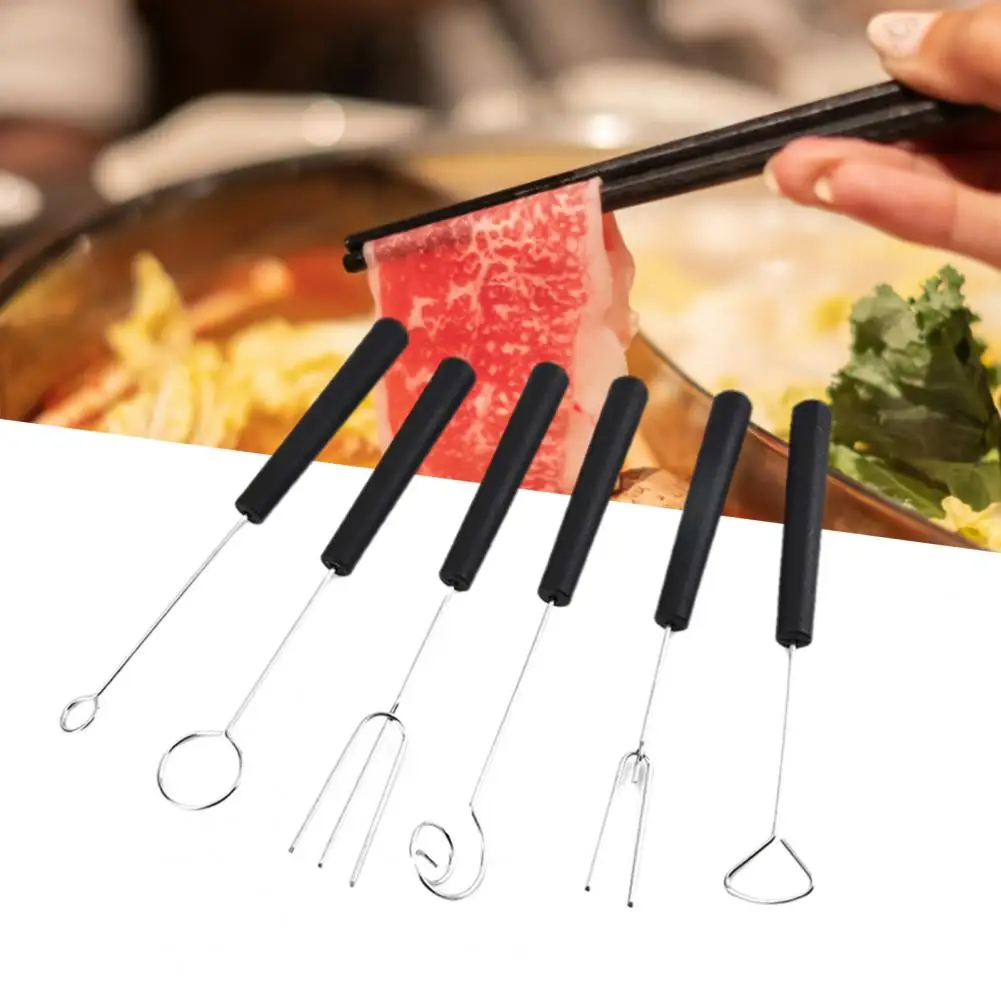 Useful Fondue Fork Metal Compatible 6 Styles Chocolate Dipping Tool  Barbecue Fork Corrosion Resistance