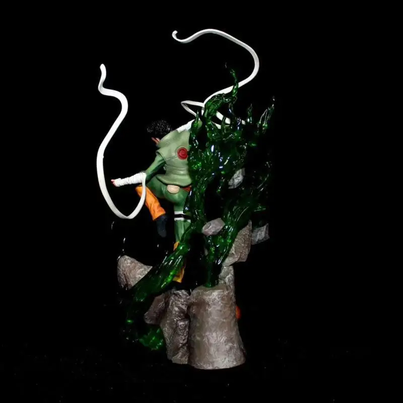 مجسم شخصية أنيمي ناروتو شيبودن 739 شخصيات روك لي ثمانية بوابات 1/7 نموذج ألعاب من الكلوريد متعدد الفينيل تمثال رف كتب زخرفة هدية