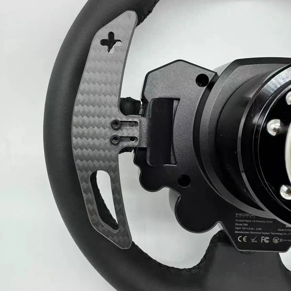 Untuk MOZA R5 R3 ES ESX Adaptor Pemindah Dayung Serat Karbon Roda Kemudi Mod Permainan Mobil Balap