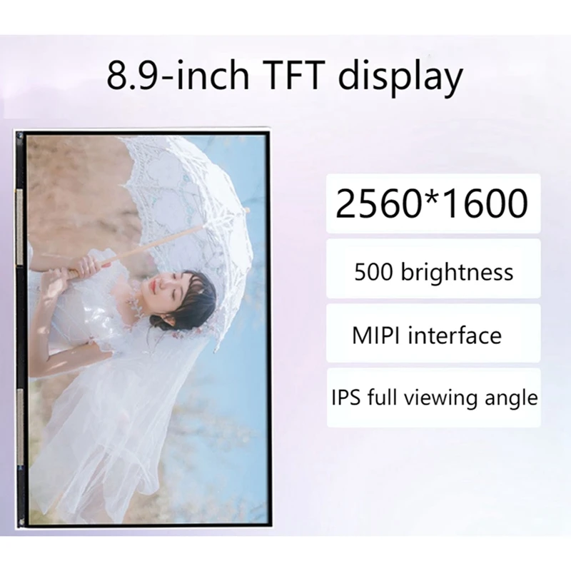 8.9-Inch 2560X1600 Resolution IPS HD LCD Display, TFTMD089030, For UNIZ Slash C / Uniz Slash 2 3D Printer