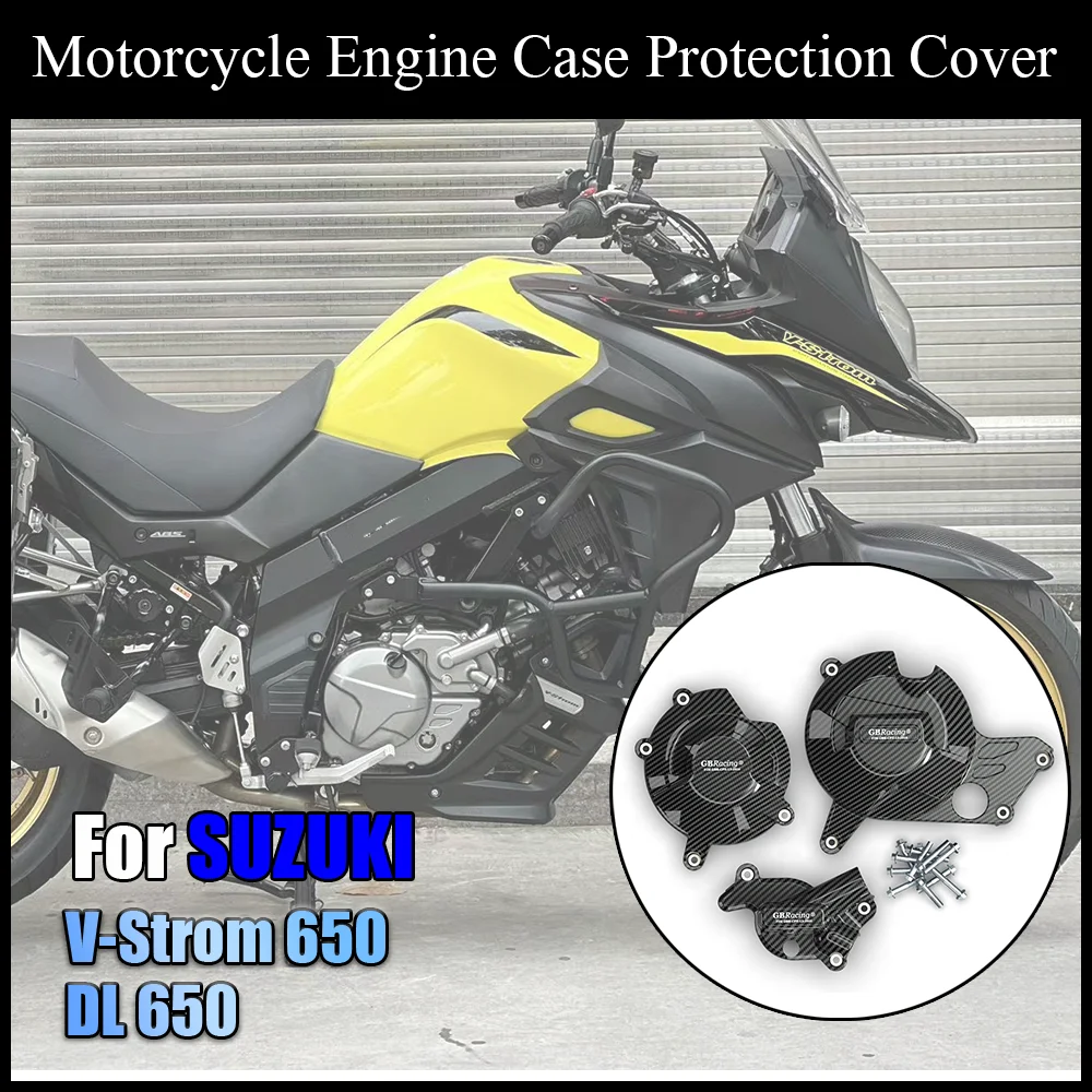 

Motorcycle Engine Protection Cover For SUZUKI V-Strom650 DL650 GBRacing Engine Case Protector Alternator Clutch Protection Cover