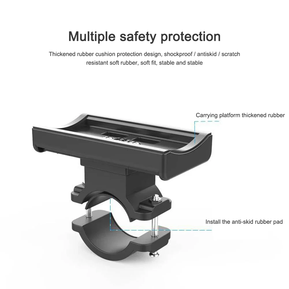 자전거 라이트 브래킷 지지대 두꺼운 고무 패드 보호 자전거 토치 플래시라이트 헤드라이트 스피커 마운트 홀더