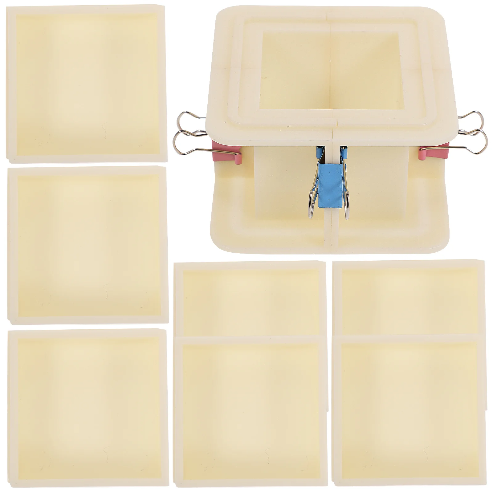 

1 set 1 Set Adjustable Silicone Mold Frame For Diy Soap Resin Craft Plastic Mold Housing Kit Handmade Wax Crayon