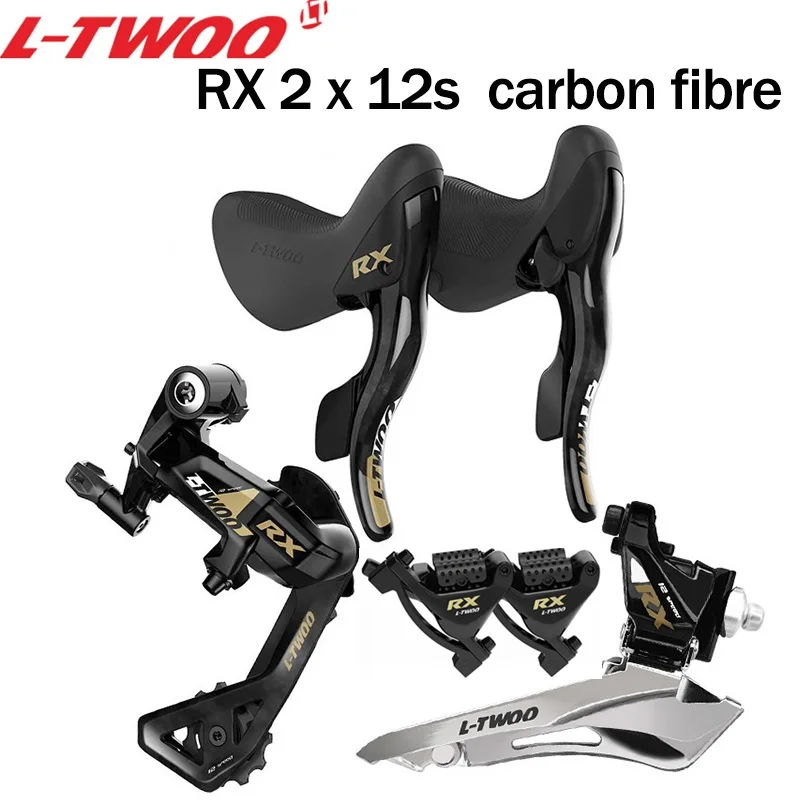 

LTWOO RX Carbon Fiber Road Bike Hydraulic Disc Brake 24s Hydraulic Shifter Caliper Rear Derailleur 2x12 Speed Bike Groupset