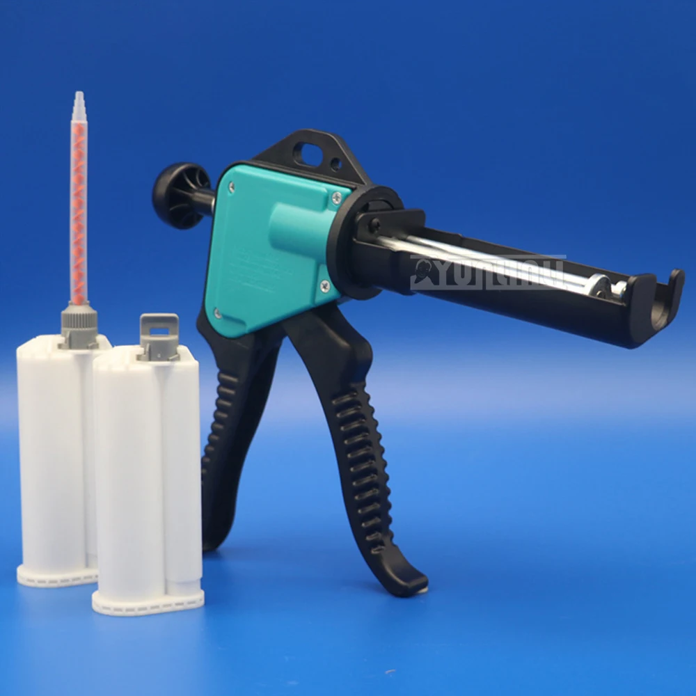 50ml 4:1 AB Manual Glue Gun Tool Two-component metal rod push-type structural glue gun W-50-4