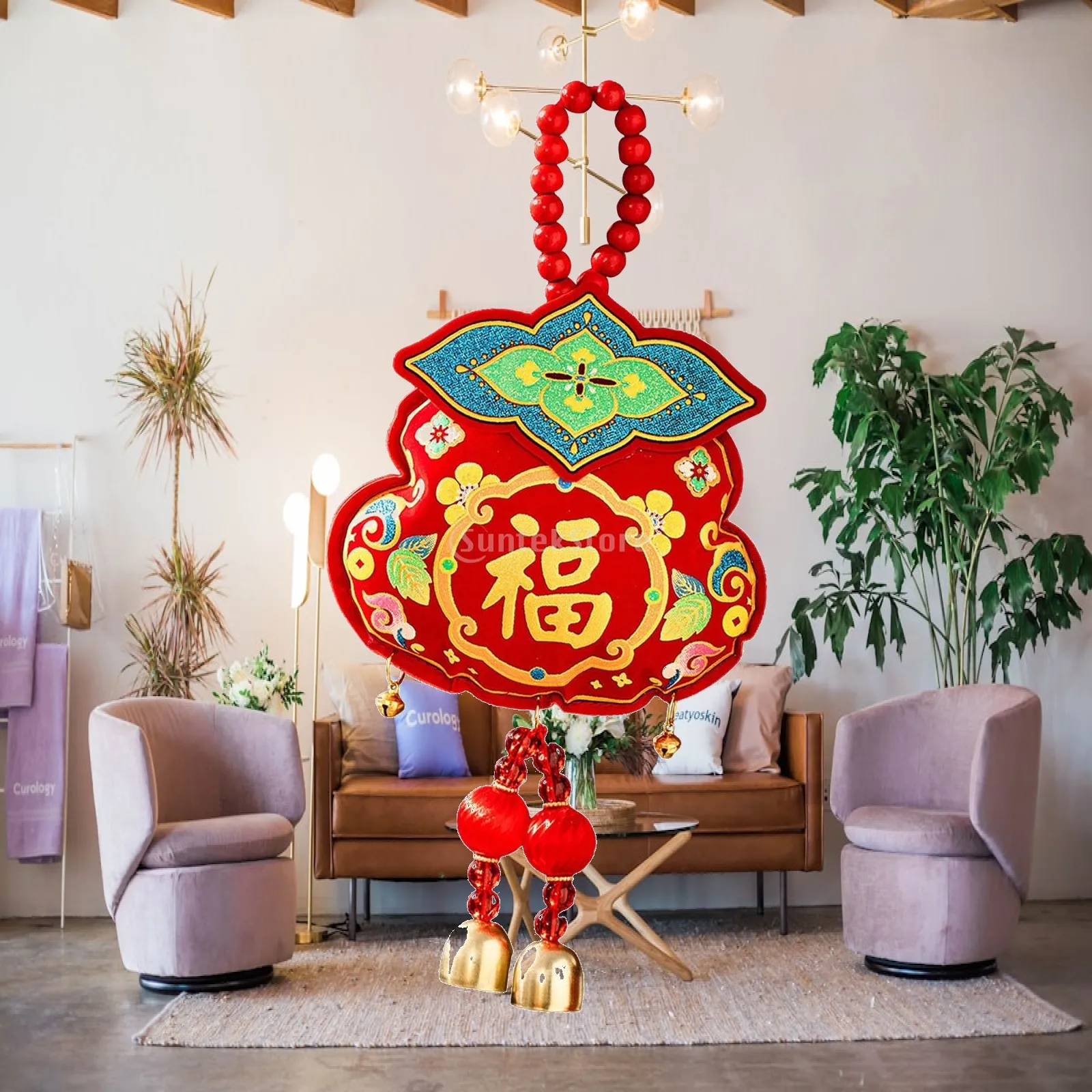 Décoration suspendue du Nouvel An lunaire 2026, pendentif de porte, pendentif de bénédiction traditionnel du Festival du Printemps pour chambre et fenêtre