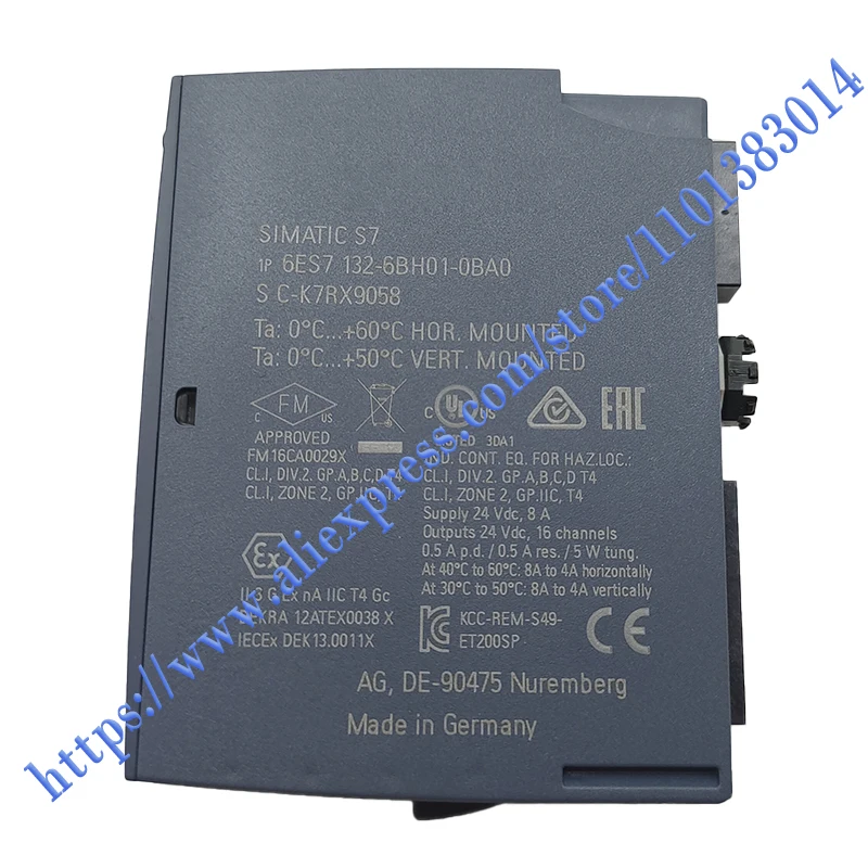 100%НОВЫЙ ОРИГИНАЛ Гарантия 1 год 6ES7132-6BH01-0BA0 6ES7 132-6BH01-0BA0 Модуль цифрового ввода.