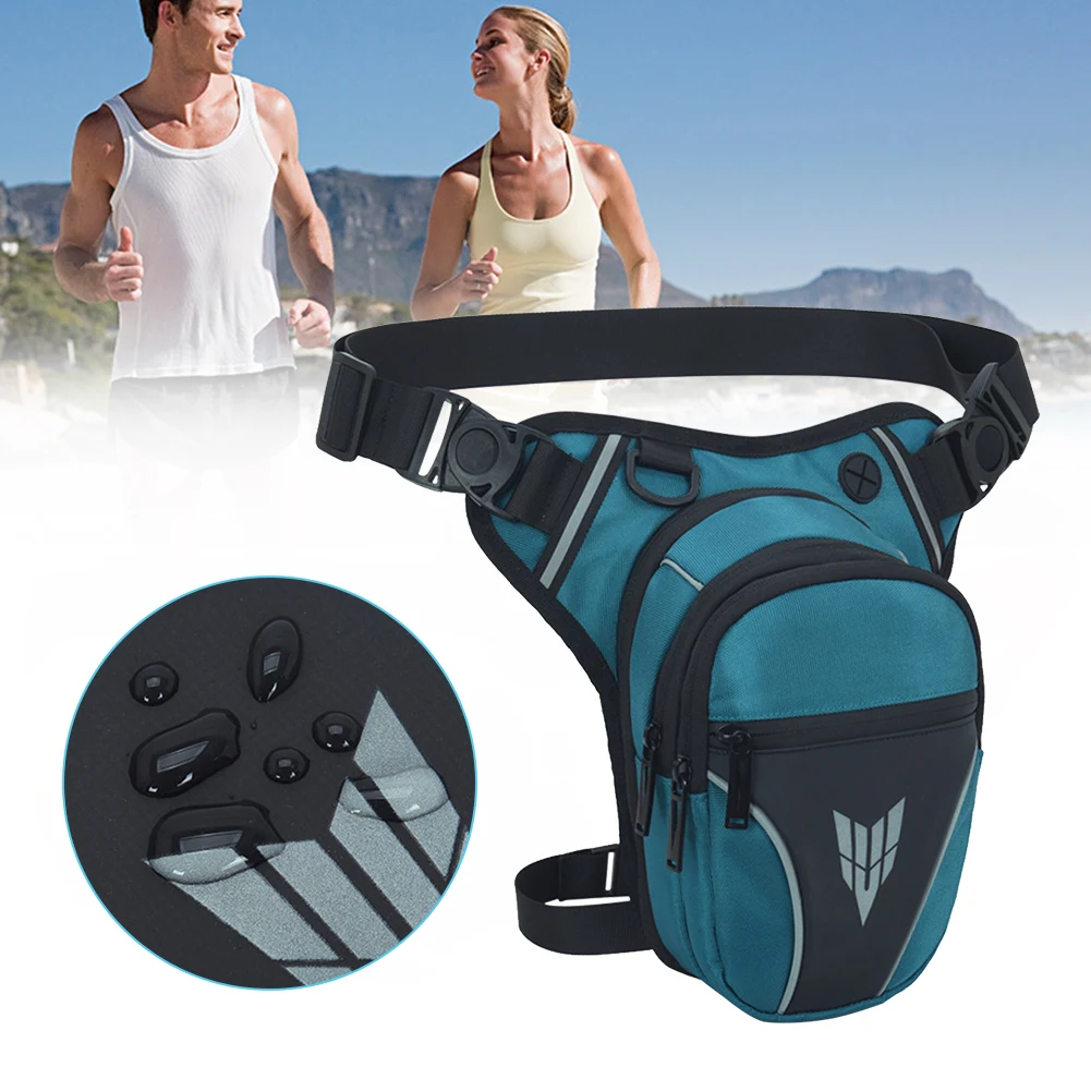 

Men Rider Bum Drop Thigh Bag Multifunctional Riding Belt Fanny Pack Multipocket Motorcycle Hip Waist Bag Outdoor Sports Ride Bag